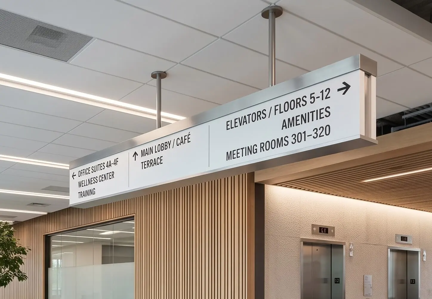 Suspended Wayfinding Signs