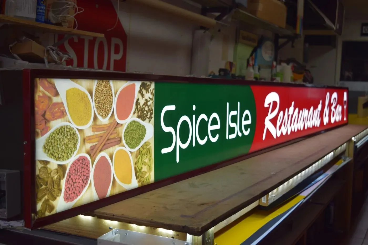 The face material and the cabinet behind it both set the price