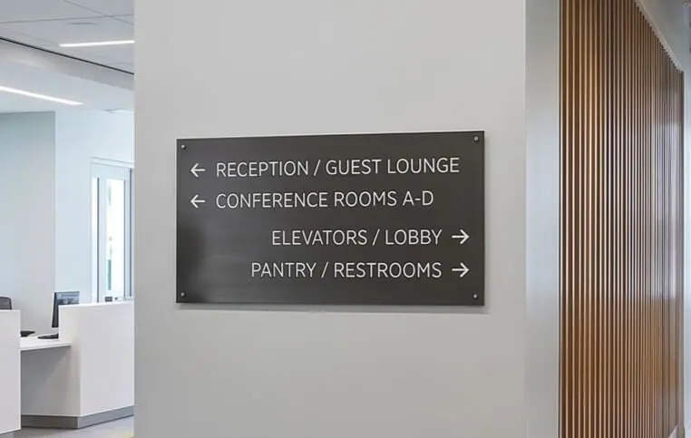 Wall Mounted Wayfinding Signs
