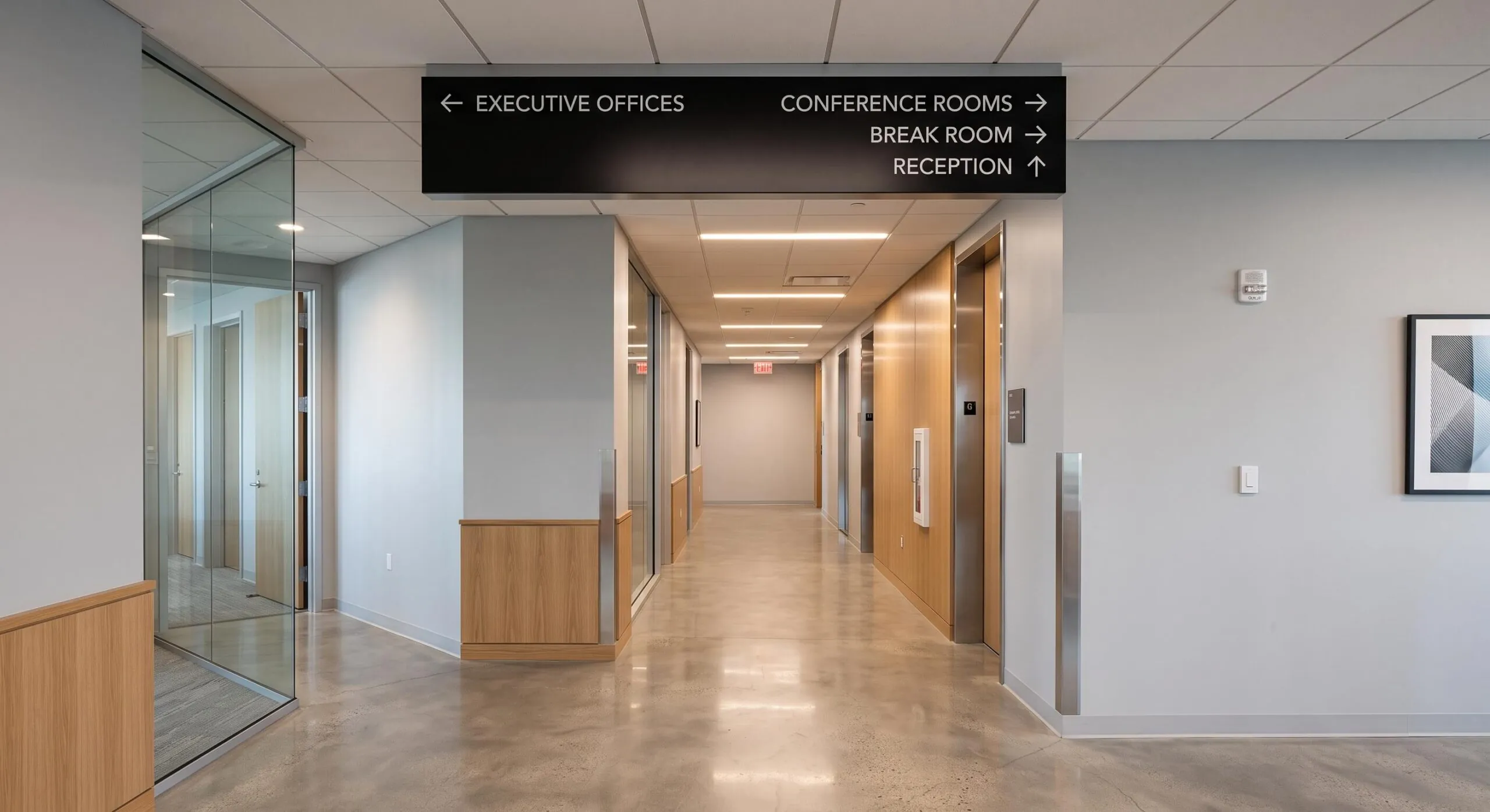 building wayfinding sign