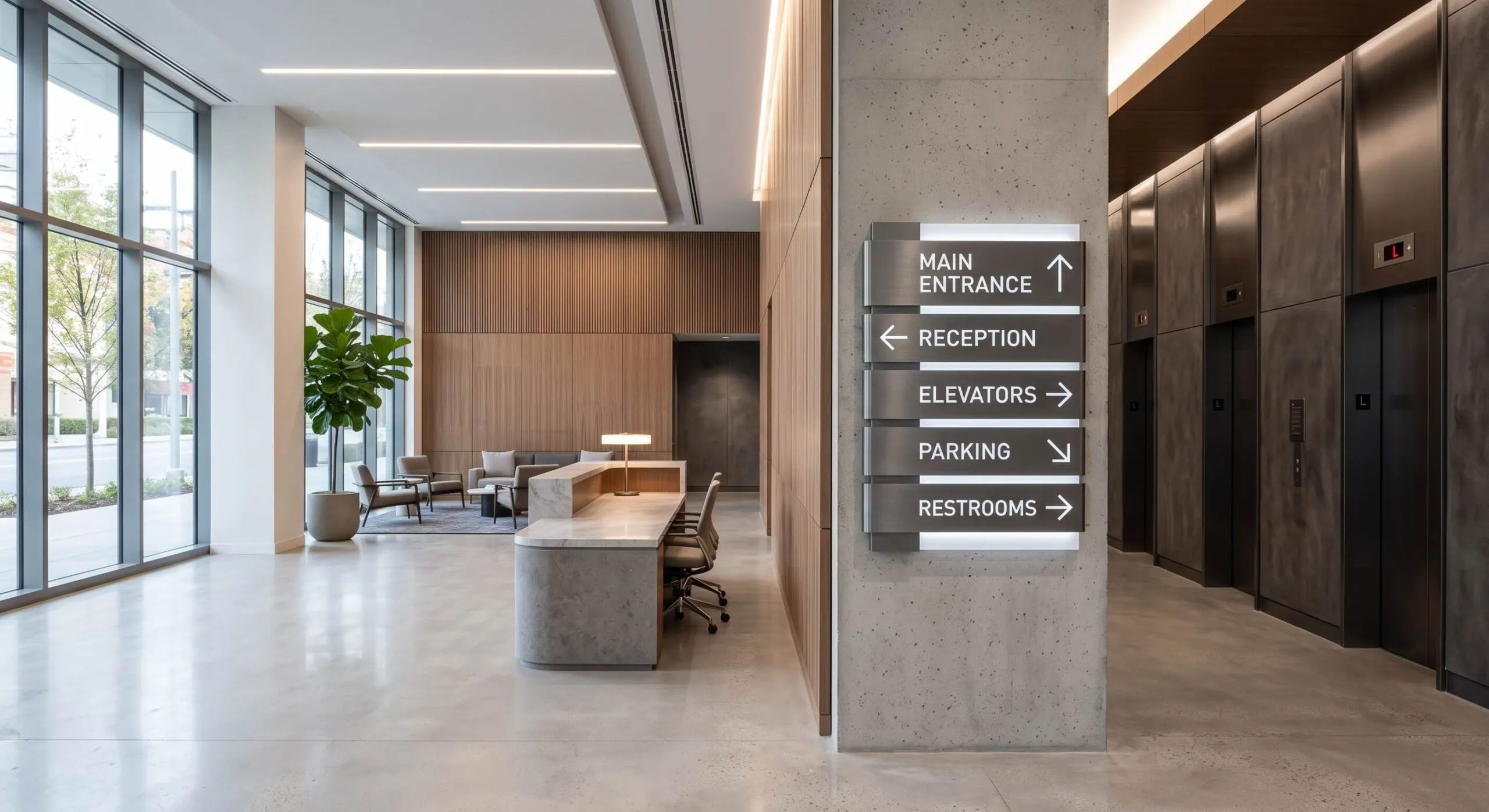 interior wayfinding signage