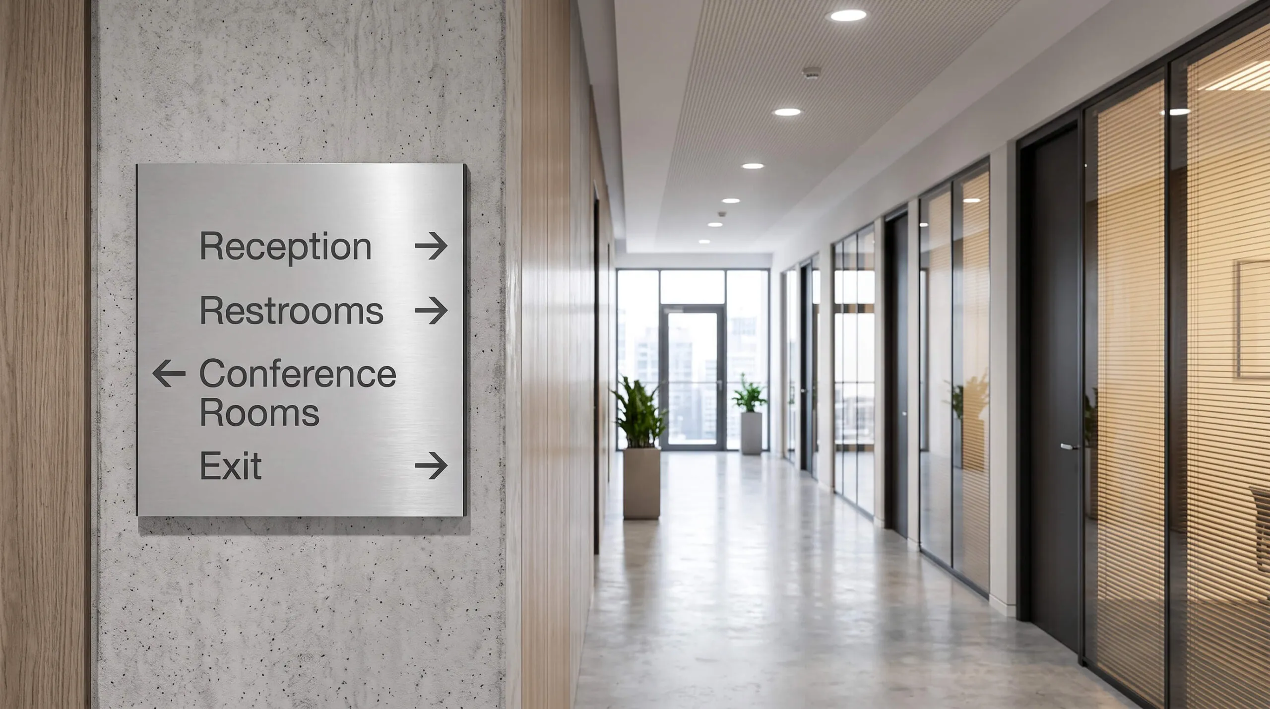 indoor wayfinding and directional signs